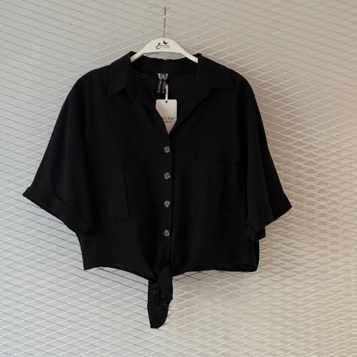 Рубашка New Season (S-L) 2761 black (лето) New Season 2761 black