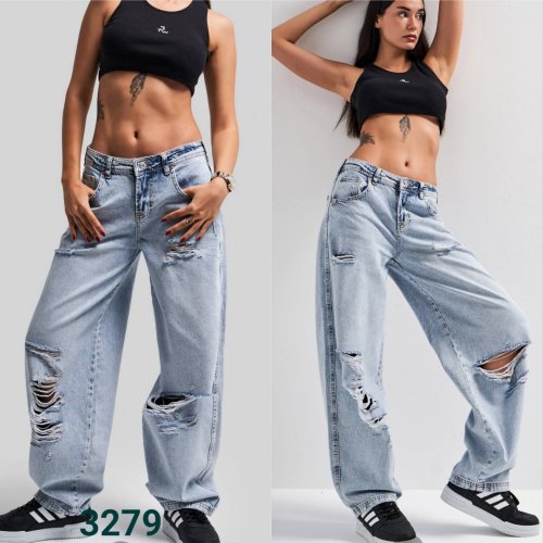 Джинсы Jeans Style (34-42) 3279-4 l.blue (лето) Jeans Style 3279-4 l.blue