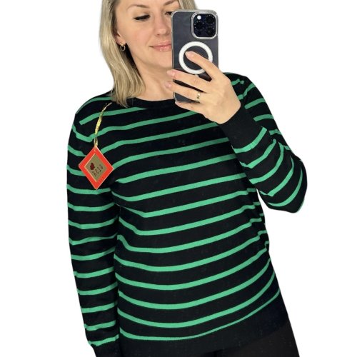 Свитер Novetly Store (48-52) 24004 black-green (деми) Novetly Store 24004 black-green