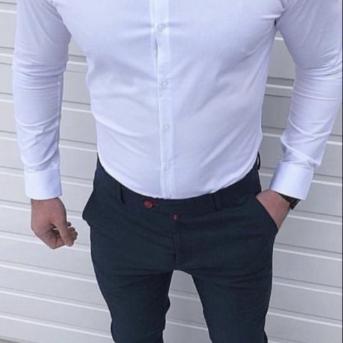 Рубашка Nik (S-2XL) 54916 white (деми) Nik 54916 white