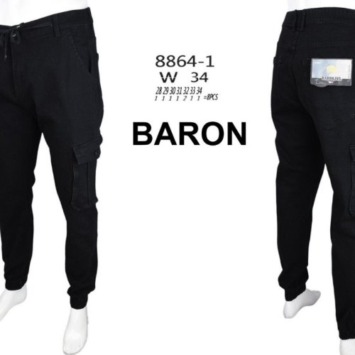 Джоггеры God Baron (28-34) 8864-1 black (деми) God Baron 8864-1 black