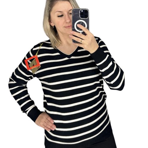 Свитер Novetly Store (50-56) 24003 black-white (деми) Novetly Store 24003 black-white