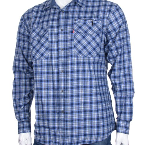 Рубашка Logaster (XL-5XL) A43-1-1 blue (деми) Logaster A43-1-1 blue