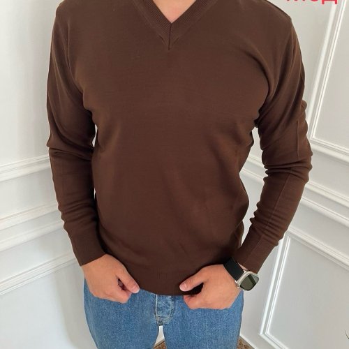 Свитер Надийка (M-2XL) 0170 brown (деми) Надийка 0170 brown