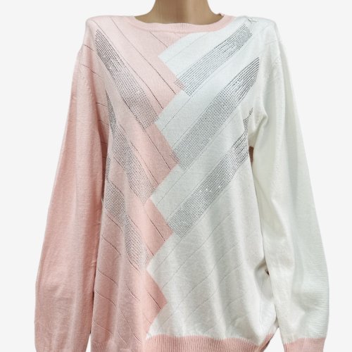 Свитер Ekvato (48-54) 24044 pink (деми) Ekvato 24044 pink