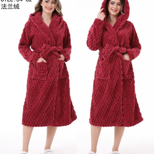 Халат Brilliant (54-62) 70079 wine-old-1 (зима) Brilliant 70079 wine-old-1