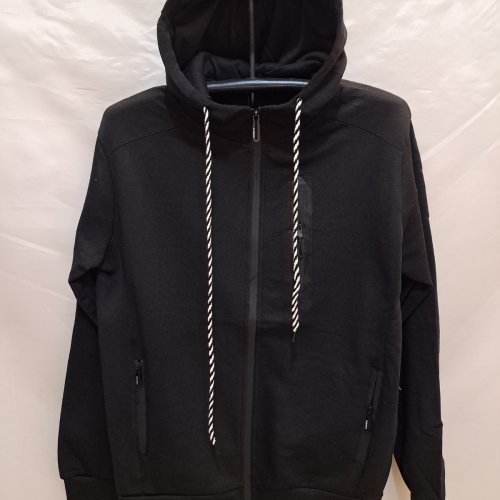Кофта спорт Giang (M-3XL) 2322A black (зима) Giang 2322A black