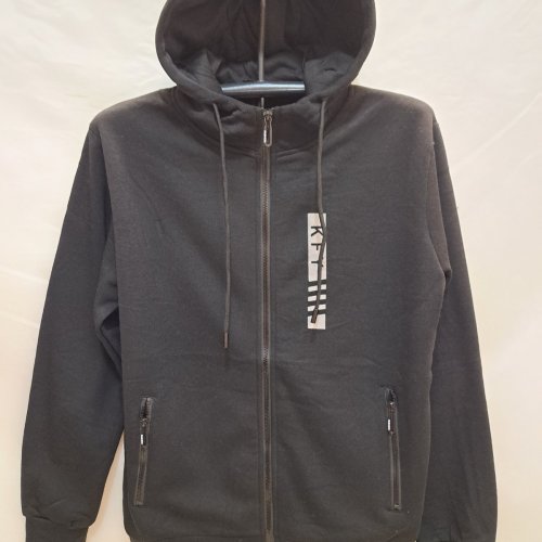 Кофта спорт Giang (M-3XL) 2326A black (зима) Giang 2326A black