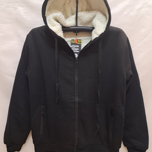 Кофта спорт Giang (M-3XL) 2353A black (зима) Giang 2353A black