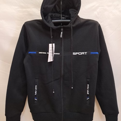 Кофта спорт Giang (M-3XL) A5253 black (зима) Giang A5253 black