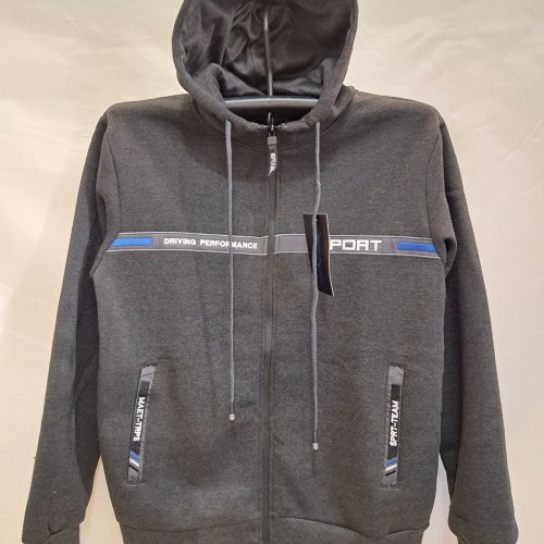 Кофта спорт Giang (M-3XL) A5253 grey (зима) Giang A5253 grey