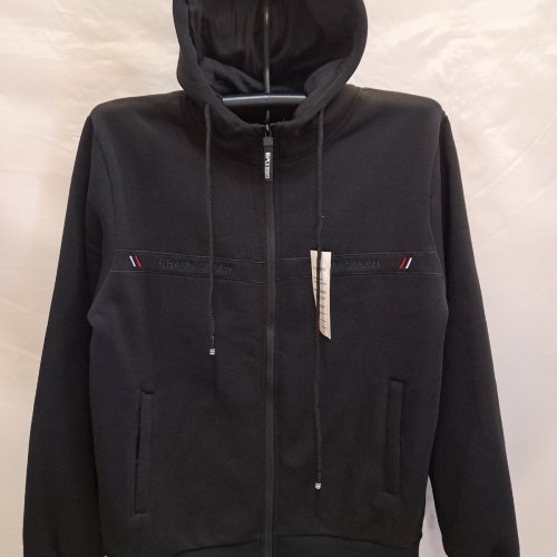 Кофта спорт Giang (M-3XL) A5255 black (зима) Giang A5255 black