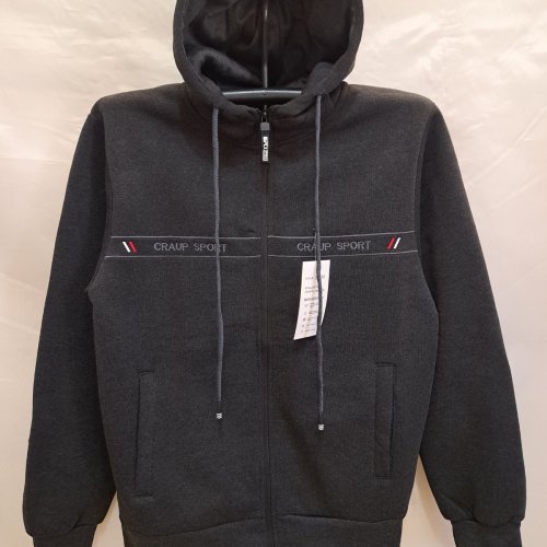 Кофта спорт Giang (M-3XL) A5255 grey (зима) Giang A5255 grey