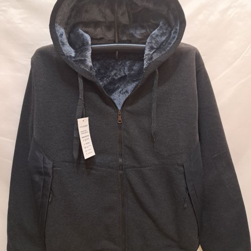Кофта спорт Giang (M-3XL) K2305 d.grey (зима) Giang K2305 d.grey