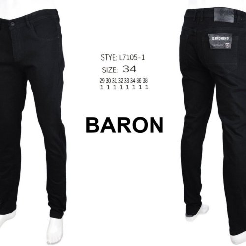 Джоггеры God Baron (29-38) 7105-1 black (деми) God Baron 7105-1 black