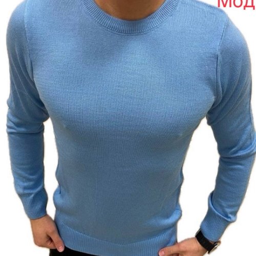 Свитер Надийка (M-2XL) 0190 l.blue (деми) Надийка 0190 l.blue