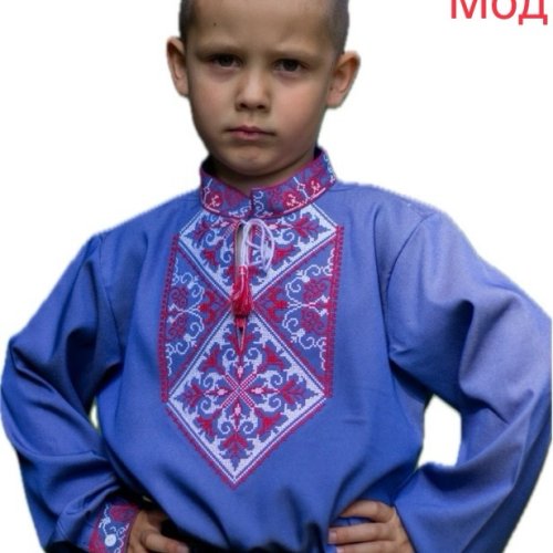 Вышиванка Надийка (122-152) 565 blue (деми) Надийка 565 blue