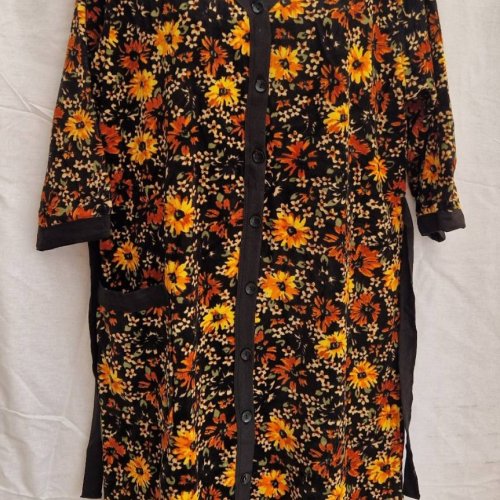 Халат Romeo life (7XL-10XL) 2024B black (деми) Romeo life 2024B black
