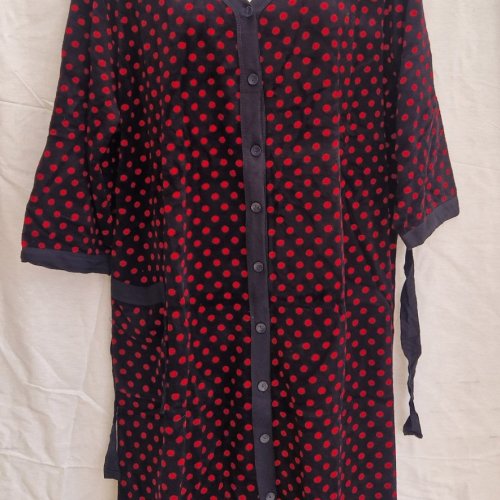 Халат Romeo life (7XL-10XL) 2024B-1 black (деми) Romeo life 2024B-1 black