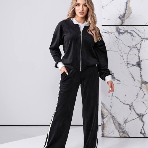 Костюм спорт Romeo life (42-56) 974 black (деми) Romeo life 974 black