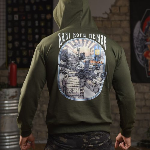 Худи Madoka (M-2XL) 420 khaki (деми) Madoka 420 khaki