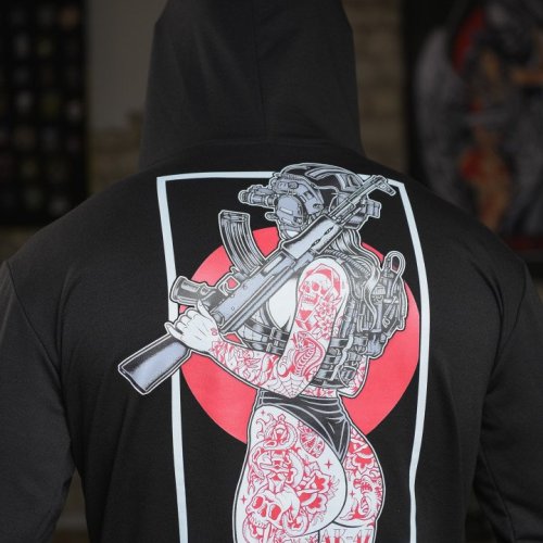 Худи Madoka (M-2XL) 422 black (деми) Madoka 422 black
