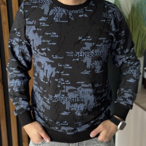 Свитер Nik (L-3XL) 55031 black (деми) Nik 55031 black