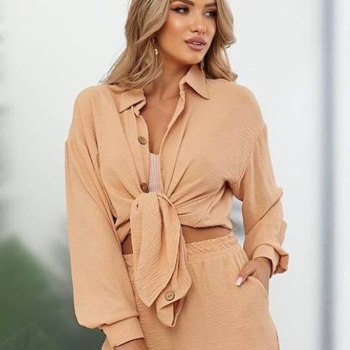 Рубашка WideRange (44-58) 863 beige (деми) WideRange 863 beige
