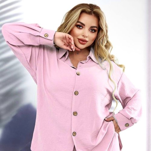 Рубашка WideRange (44-58) 863 pink (деми) WideRange 863 pink