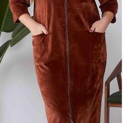 Халат Romeo life (50-64) 1010 brown (деми) Romeo life 1010 brown