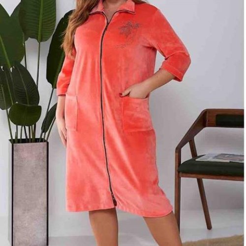 Халат Romeo life (50-64) 1010 coral (деми) Romeo life 1010 coral
