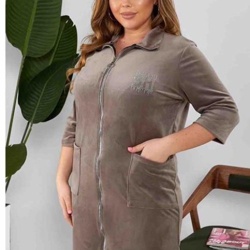 Халат Romeo life (50-64) 1010 grey (деми) Romeo life 1010 grey