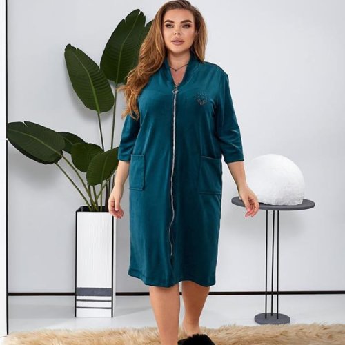 Халат Romeo life (50-64) 1020 blue (деми) Romeo life 1020 blue