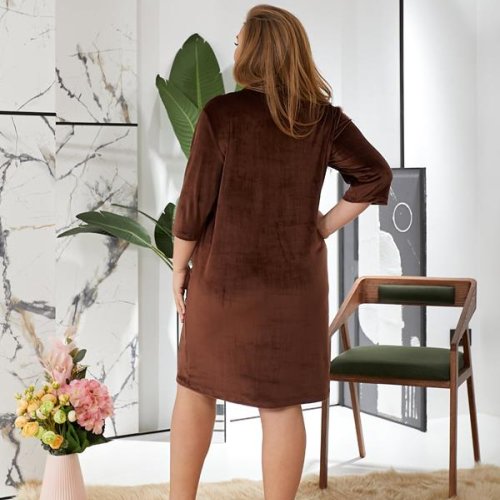Халат Romeo life (50-64) 1020 brown (деми) Romeo life 1020 brown
