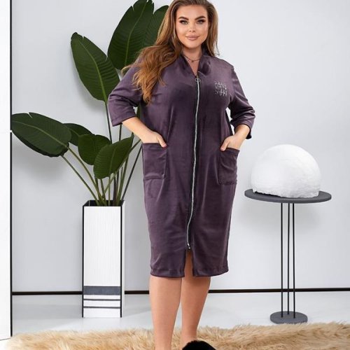 Халат Romeo life (50-64) 1020 d.grey (деми) Romeo life 1020 d.grey