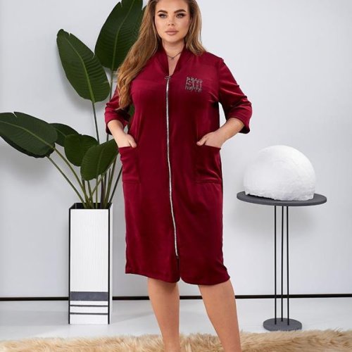 Халат Romeo life (50-64) 1020 wine (деми) Romeo life 1020 wine