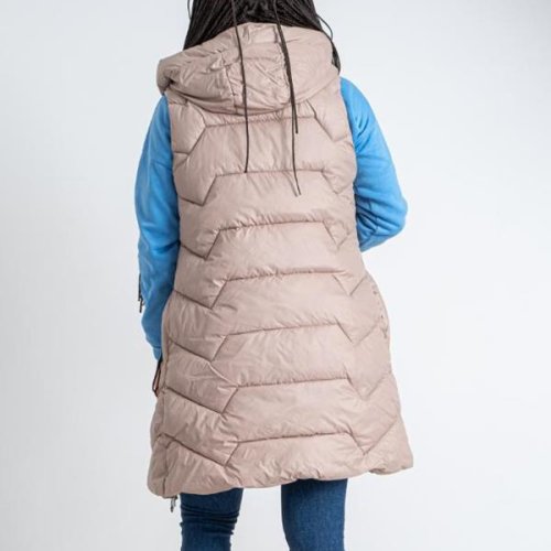 Жилетка Sport style (L-3XL) 2302 beige (деми) Sport style 2302 beige