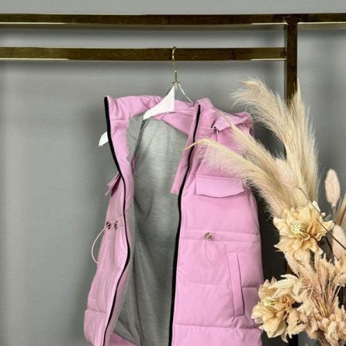 Жилетка Delfinka (134-158) 43 pink (деми) Delfinka 43 pink