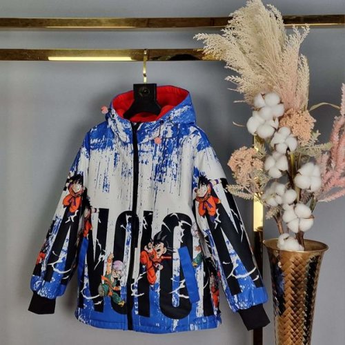 Куртка Delfinka (128-146) 82225 white-red (деми) Delfinka 82225 white-red