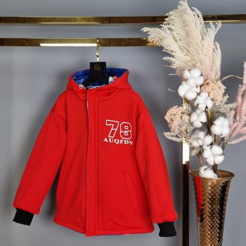 Куртка Delfinka (128-146) 82225 white-red (деми) Delfinka 82225 white-red
