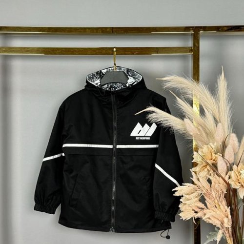 Куртка Delfinka (150-180) A133 black (деми) Delfinka A133 black