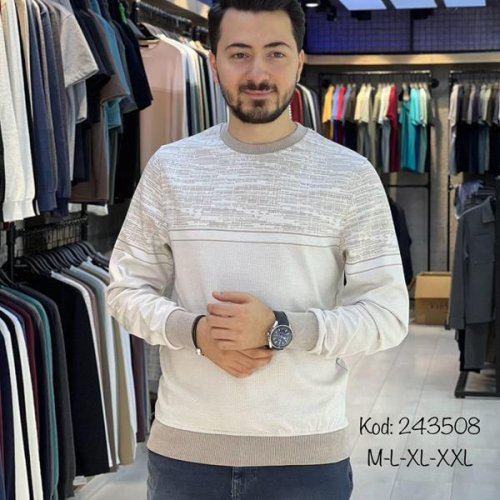 Свитер Vip Stendo (M-2XL) 243508 beige-old-1 (деми) Vip Stendo 243508 beige-old-1