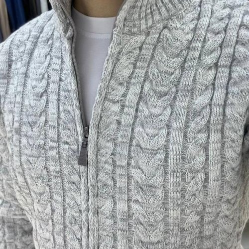 Кардиган Vip Stendo (3XL-5XL) 67317-1 grey (деми) Vip Stendo 67317-1 grey