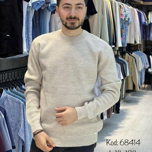 Свитер Vip Stendo (3XL-5XL) 68414-1 beige (деми) Vip Stendo 68414-1 beige