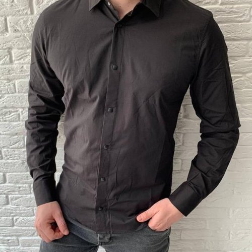 Рубашка Nik (7XL-10XL) 55116 black (деми) Nik 55116 black