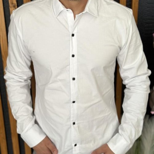Рубашка Nik (M-2XL) 55252 white (деми) Nik 55252 white