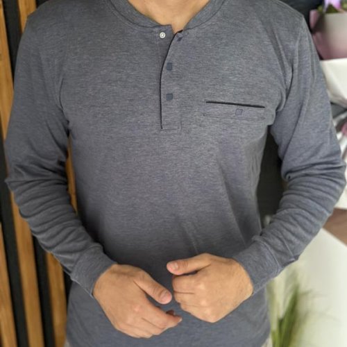 Свитер Nik (L-3XL) 55257 d.grey (деми) Nik 55257 d.grey