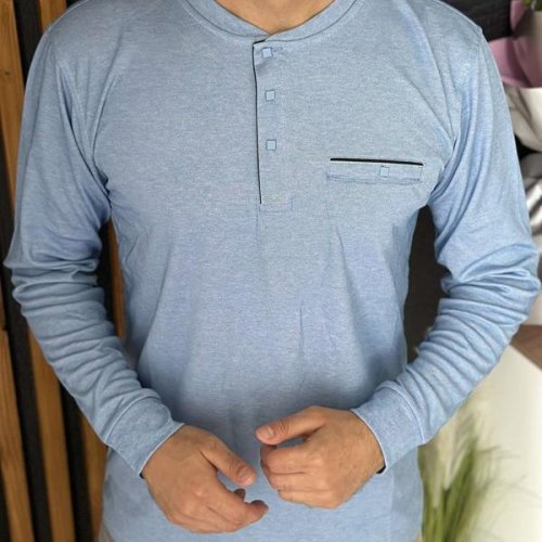 Свитер Nik (L-3XL) 55259 l.blue (деми) Nik 55259 l.blue