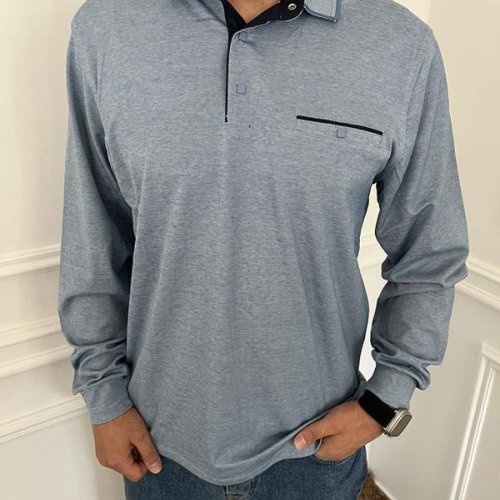 Свитер Nik (L-3XL) 55268 l.blue (деми) Nik 55268 l.blue