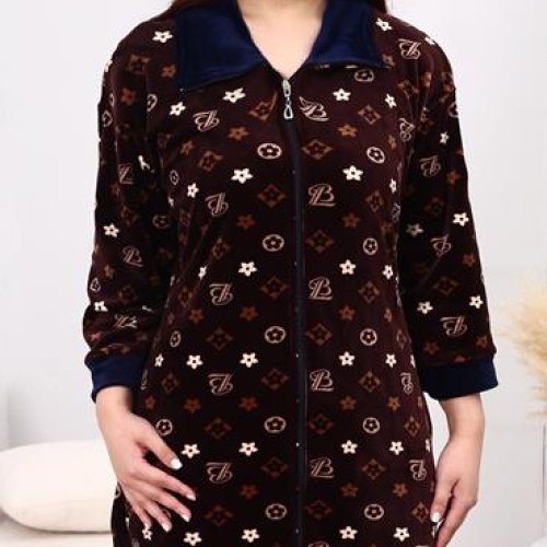 Халат Brilliant (50-58) 900-137 navy-old-1 (деми) Brilliant 900-137 navy-old-1